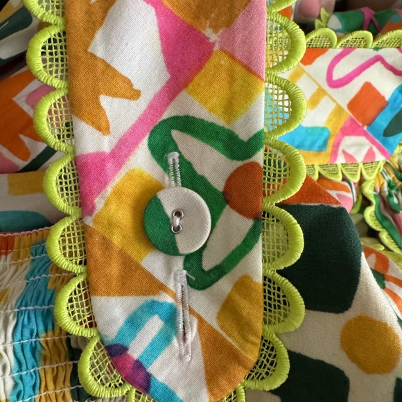 NWT Celia B Colorful Geometric Print Halter Dress - Picture 5 of 10